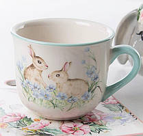 Чашка подарункова Кролик 480 мл 858-0105. Пасхальний посуд