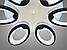 Світлодіодна люстра пелюстки з пультом та підсвічуванням до 20 кв.м колір Чорний 90 Ват Diasha 1673/6BK 3color, фото 4