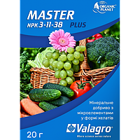 Master (Майстер), Мінеральне добриво, 20 г, NPK 3-11-38, Valagro