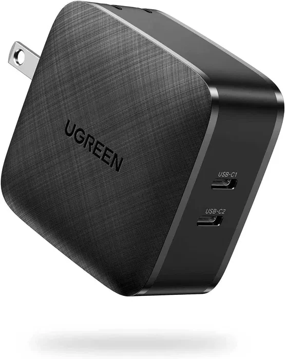 Зарядний пристрій ЗЗП Ugreen 66 W Dual Type C PD Chinese version + EU перехідник Black (CD216)