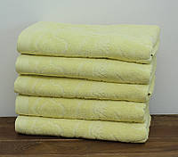 Качественное полотенце махровое для лица Pentik лимонный цвет 50х90 см