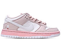 Кроссовки Nike SB Dunk Low PRO OG QS White Pink Pigeon - BV1310-012