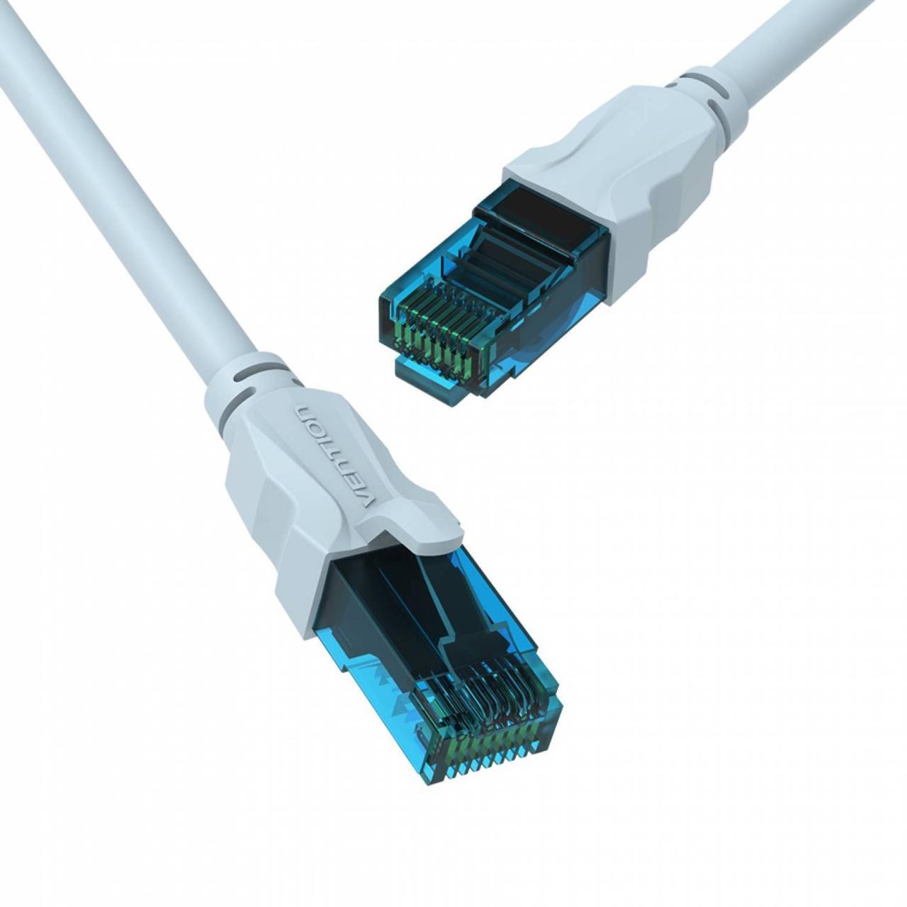 Інтернет-кабель VENTION Cat5e Ethernet Lan мережевий шнур патч-корд RJ45 0.75 м Blue (VAP-A10), фото 1