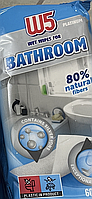 Вологі господарські серветки для прибирання ванної W5 Platinum Bathroom багаторазові, Німеччина Оригінал