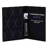 Парфуми з феромонами для чоловіків X phero Men Violet Body Attack, 1 ml, фото 2