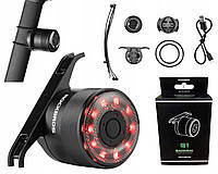 Велосипедный задний фонарь ROCKBROS Q1 Multi-color светодиодный Black (Q1 Samurai)