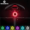 Велосипедний задній ліхтар ROCKBROS Q1 Multi-color світлодіодний Black (Q1 Samurai), фото 3