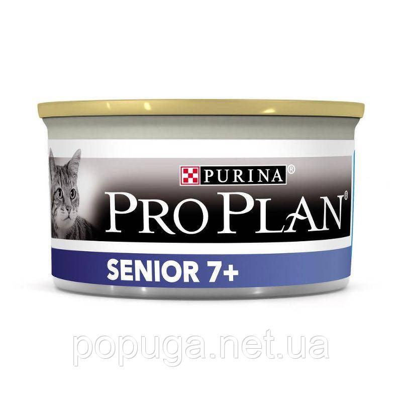 Purina Pro Plan ADULT SENIOR 7+ консерви для котів старше 7 років ТУНЕЦЬ, 85 г, фото 1