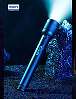 Мощный фонарь Philips 3000 люмен 6000 мАч, военный тактический очень мощный яркий фонарик, заряжается от USB