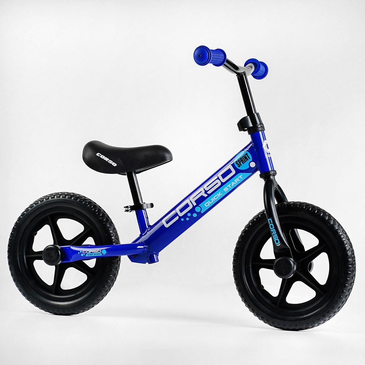 Велобіг на 3 роки для хлопчиків і дівчаток "CORSO" 42633 сталева рама, колесо 12" EVA (ПЕНА)