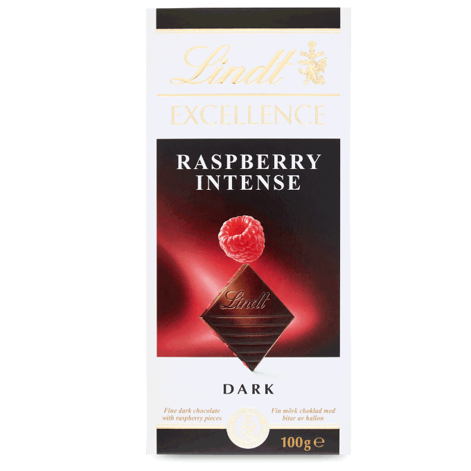 Шоколад Lindt Excellence Raspberry Intense 100г
