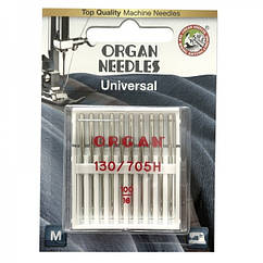 Голки швейні універсальні ORGAN №100 для побутових швейних машин блістерна упаковка 10 штук (6506)
