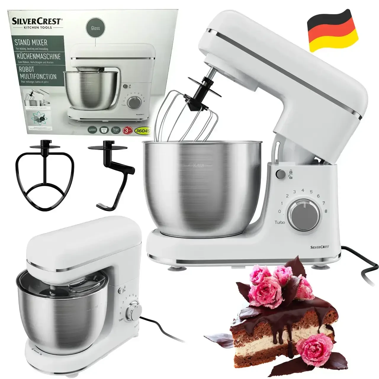 Кухонний комбайн-блендер Silver Crest SKM 600 B2 white