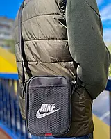 Черная барсетка Nike / Мужская спортивная сумка через плечо найк / Сумка Nike