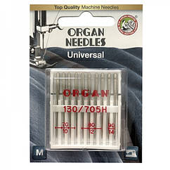Голки швейні універсальні ORGAN MIX №70/80/90 для побутових швейних машин блістерна упаковка 10 штук (6503)