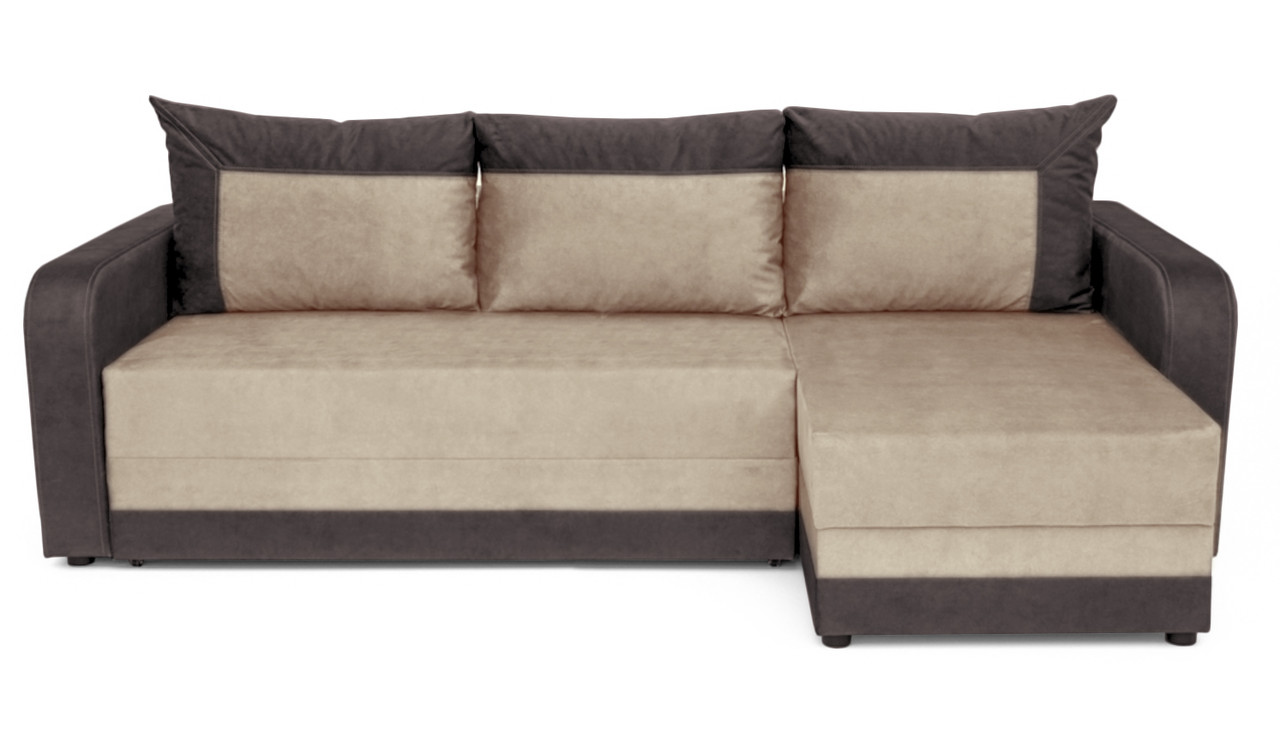 Кутовий диван Арден (ivory+choco, 230х150 см) Sofa