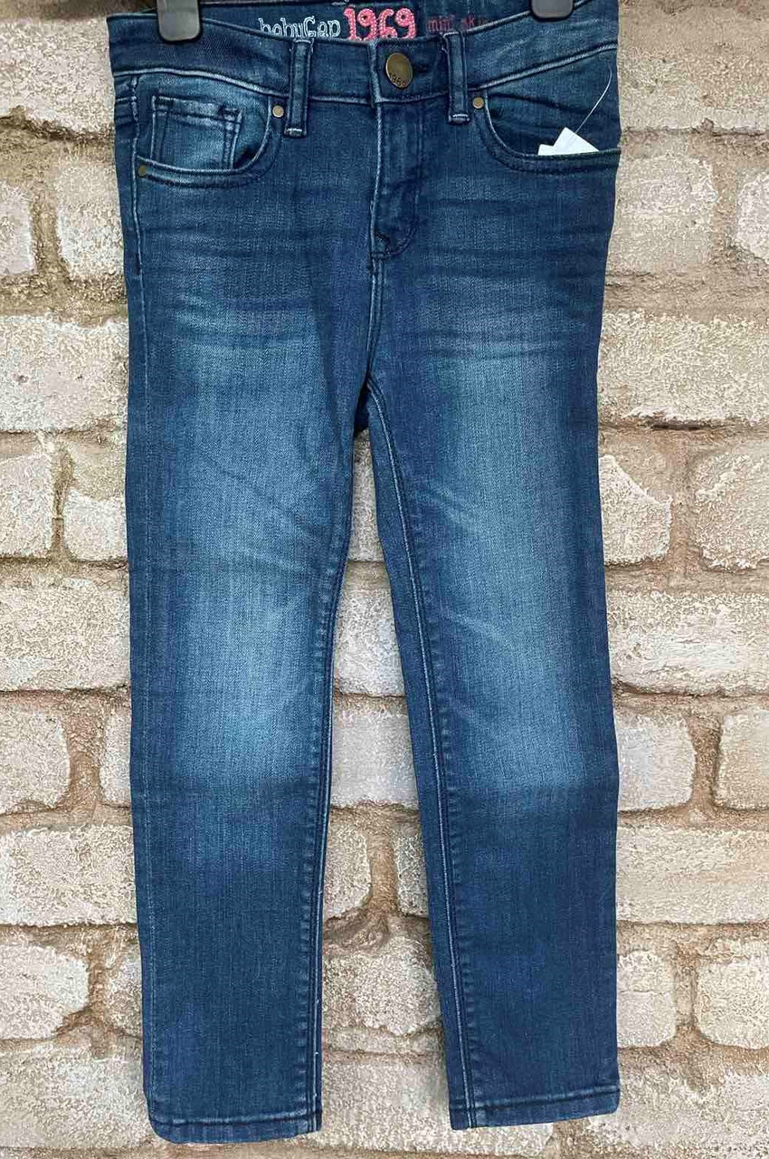 1. Cиние стрейчевые джинсы скинни на девочку ГАП Baby GAP Размер 5Т Рост 105-114 см - фото 2 - id-p1077704999