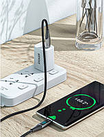 Кабель Essager Fast Charging Digital Display USB to Type-C PD100W 7A 100 cм Black, фото 6