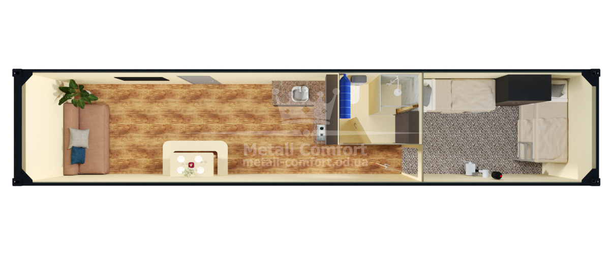 Бункерний комплекс «Морський контейнер» 8' x 40'