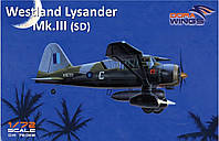 Сборная модель Многоцелевой вспомогательный самолет Lysander Mk.III (SD) (Dora Wings 72023) 1:72