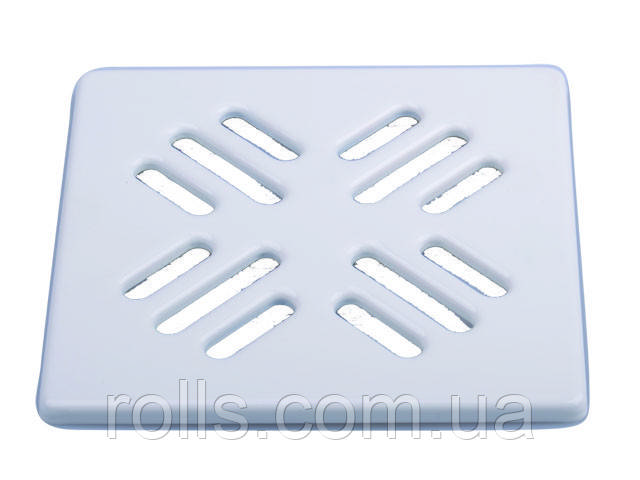 Решітка для зливних отворів із високоякісної сталі біла 140х140 мм  HL0300.4E, фото 1