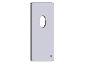 Лицьова пластина з нержавіючої сталі з одним отвором HL04000.4E