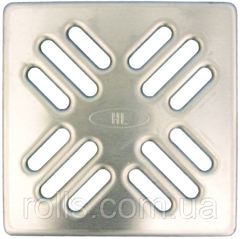 Решітка для зливних отворів із високоякісної сталі 115х115 мм HL037N.1E, фото 1