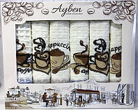 Набор кухонных полотенец 6 штук Ayben M4813 45х70см вафельные полотенца для кухни