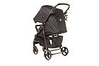 Прогулянкова коляска 4Baby RAPID XXIII Black, легка сталевий рама, 5-точковий ремінь безпеки, для дітей до 22 кг, фото 6