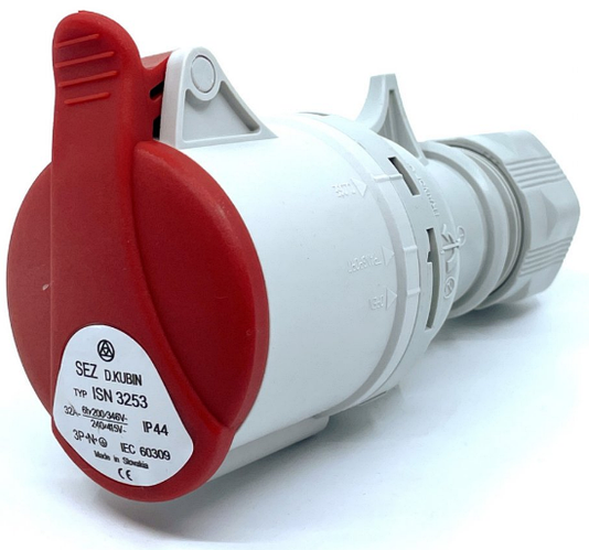 Купить Розетка силовая переносная 32 ампера IP44 3P+PE+N SEZ ISN 3253 ...