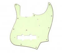 Пикгард FENDER PICKGUARD JAZZ BASS 11-HOLE VINTAGE MOUNT (with truss rod notch) MINT GREEN