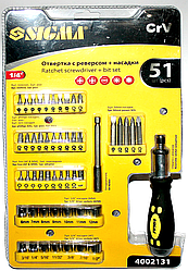 Викрутка з реверсом Sigma 4002131 (56 предметів)