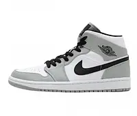 Кроссовки Nike Air Jordan 1 Mid Light Smoke Grey