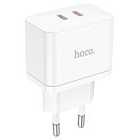 Зарядное устройство Hoco 2хType-C 35W PD QC быстрая зарядка N29 Triumph White