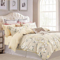 Постільна білизна сатин європейський комплект Vie Nouvelle Класик Гранд Презент CL-083