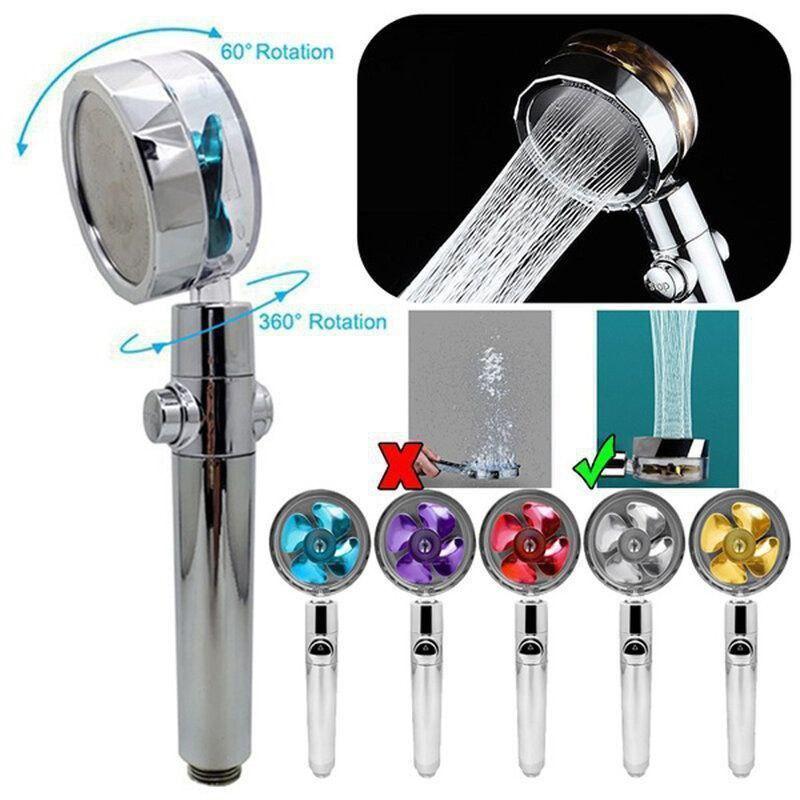 Душова насадка турболійка з турбонаддувом 360 градусів/Вітроощадна насадка на душ/Ліка насадка, фото 1