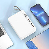 Швидкий і потужний повербанк 75000 mAh HOCO J94 Overlord 22.5W QC3.0 PD3.0 LED-дисплей Black, фото 6