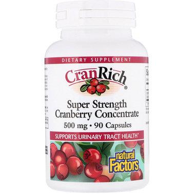 Концентрат журавлини Natural Factors Cranberry Concentrate 500 mg 90 Caps