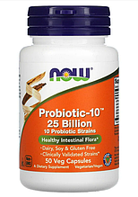 Пробіотики NOW Foods Probiotic-10 25 Billion 50 Veg Caps