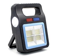 Светодиодный ручной фонарь YX-605, аккумуляторный, переносной, солнечная батарея