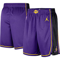 Фіолетові баскетбольні шорти Лейкерз Jordan  Los Angeles Lakers NBA Swingman shorts 2023