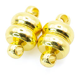 Замок магнітний Куля сплюснута 7 мм Золото 1 шт.