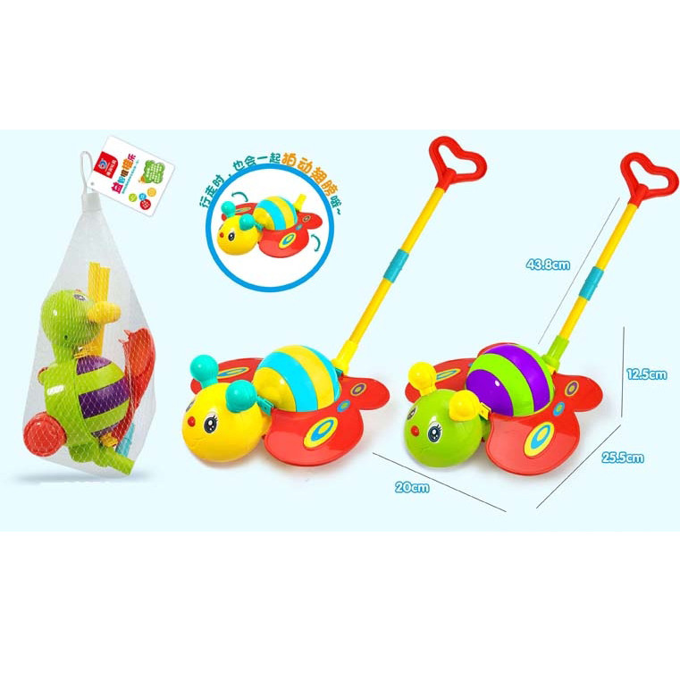 Каталка метелик A0376 з ручкою,2кол.сітка 25,5*12,5*20 /96/