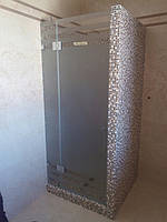 Душевая кабина из из матового стекла