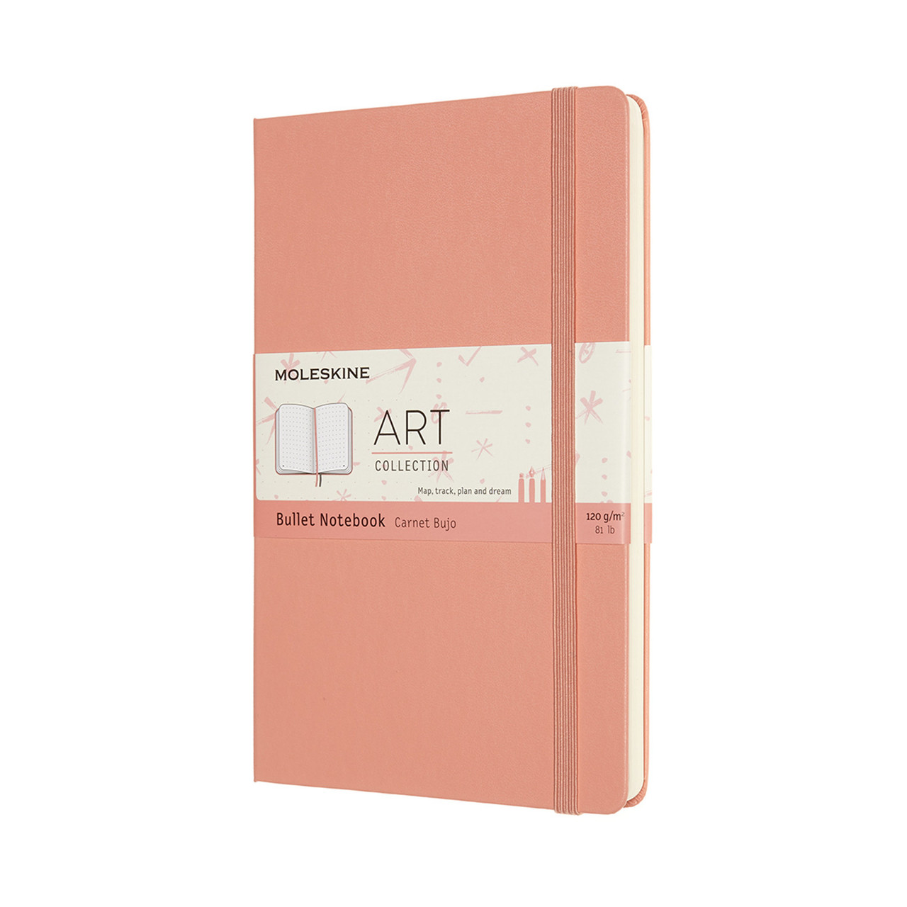 Блокнот Moleskine Art Bullet середній 13х21 см Кораловий (8056420852929)