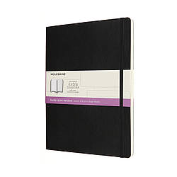 Блокнот Moleskine Classic Великий 19х25 см в лінію-нелінований Чорний М'який (8056420853032)