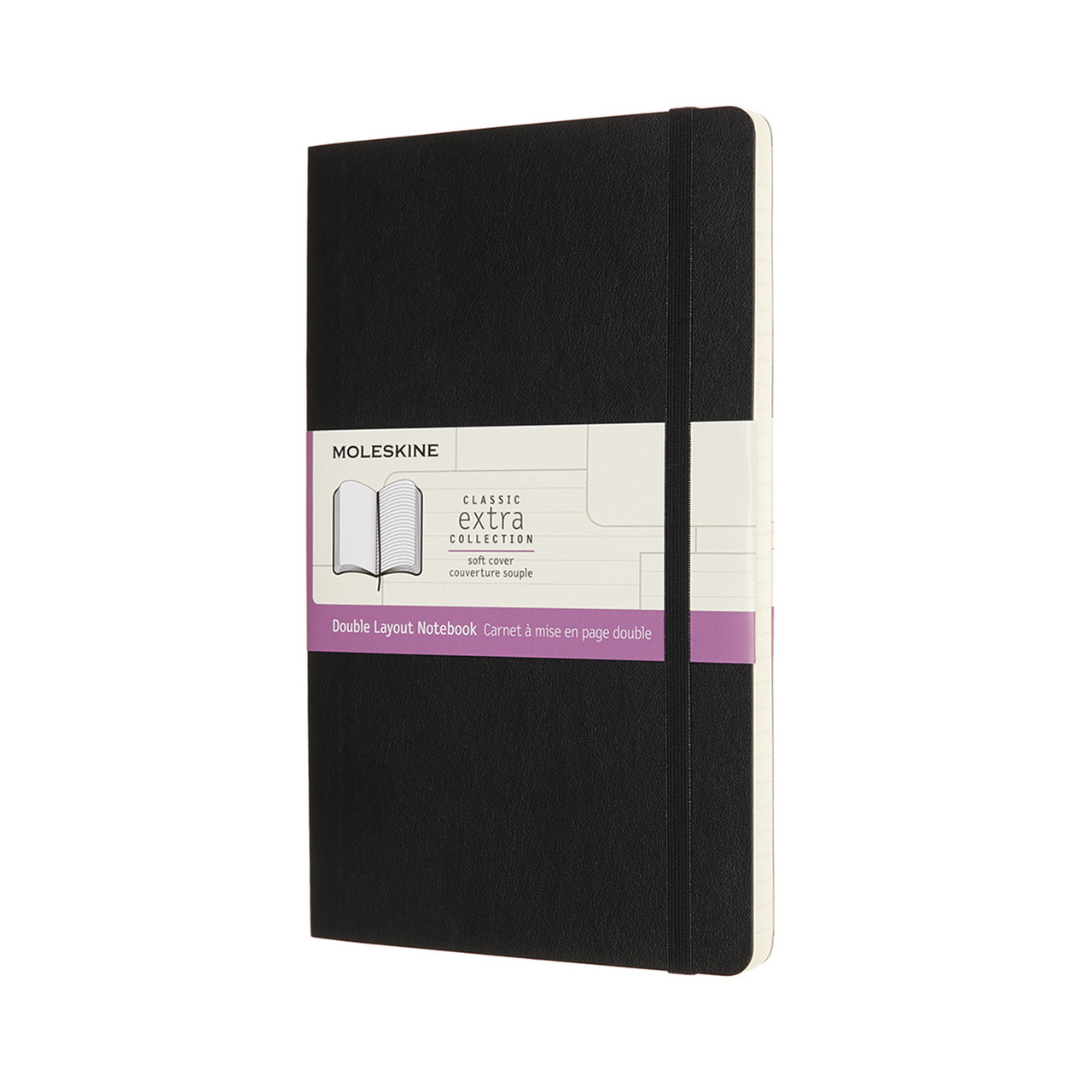 Блокнот Moleskine Classic середній 13х21 см в лінію-нелінований Чорний М'який (8056420852974)