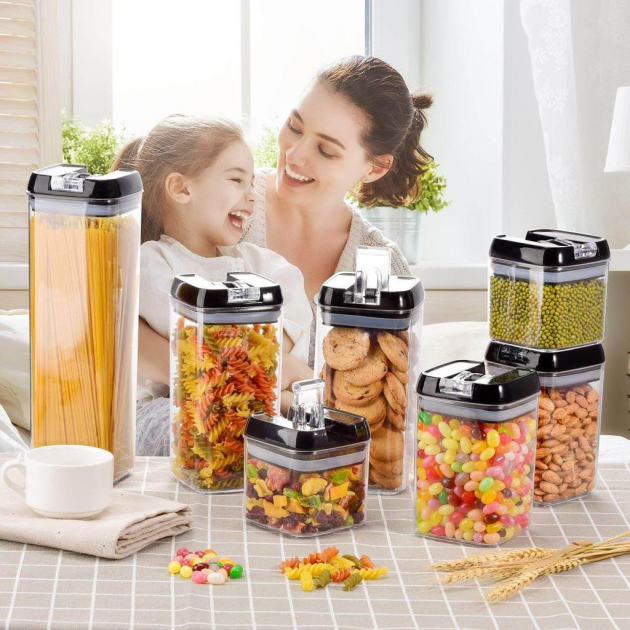 Набор Контейнеров для Еды, 7 Предметов, FOOD Storage Container Set 7 ...