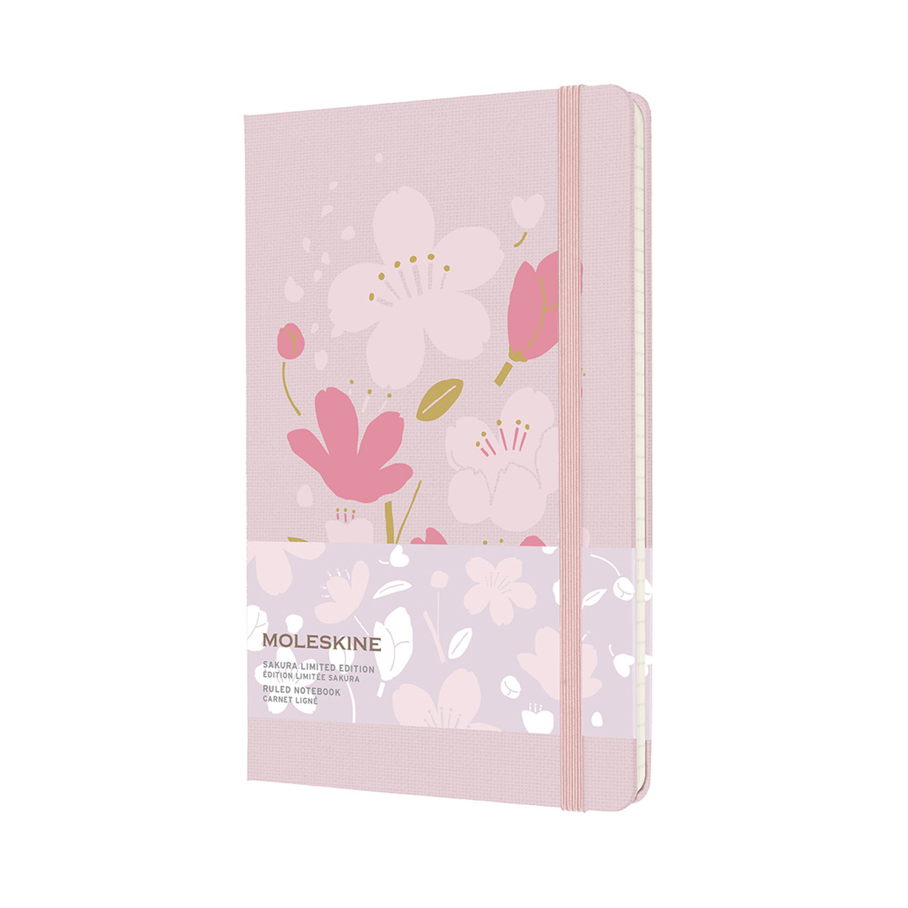Блокнот Moleskine Limited Sakura середній 13х21 см в лінію Рожевий Канва (8056420857429)