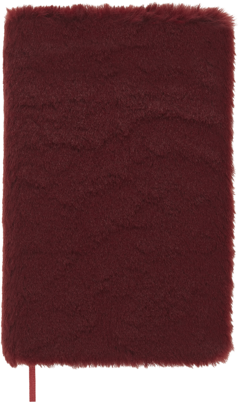 Блокнот Moleskine Limited Soft середній 13х21 см в лінію Кленово-червоне штучне хутро (8056598855395)